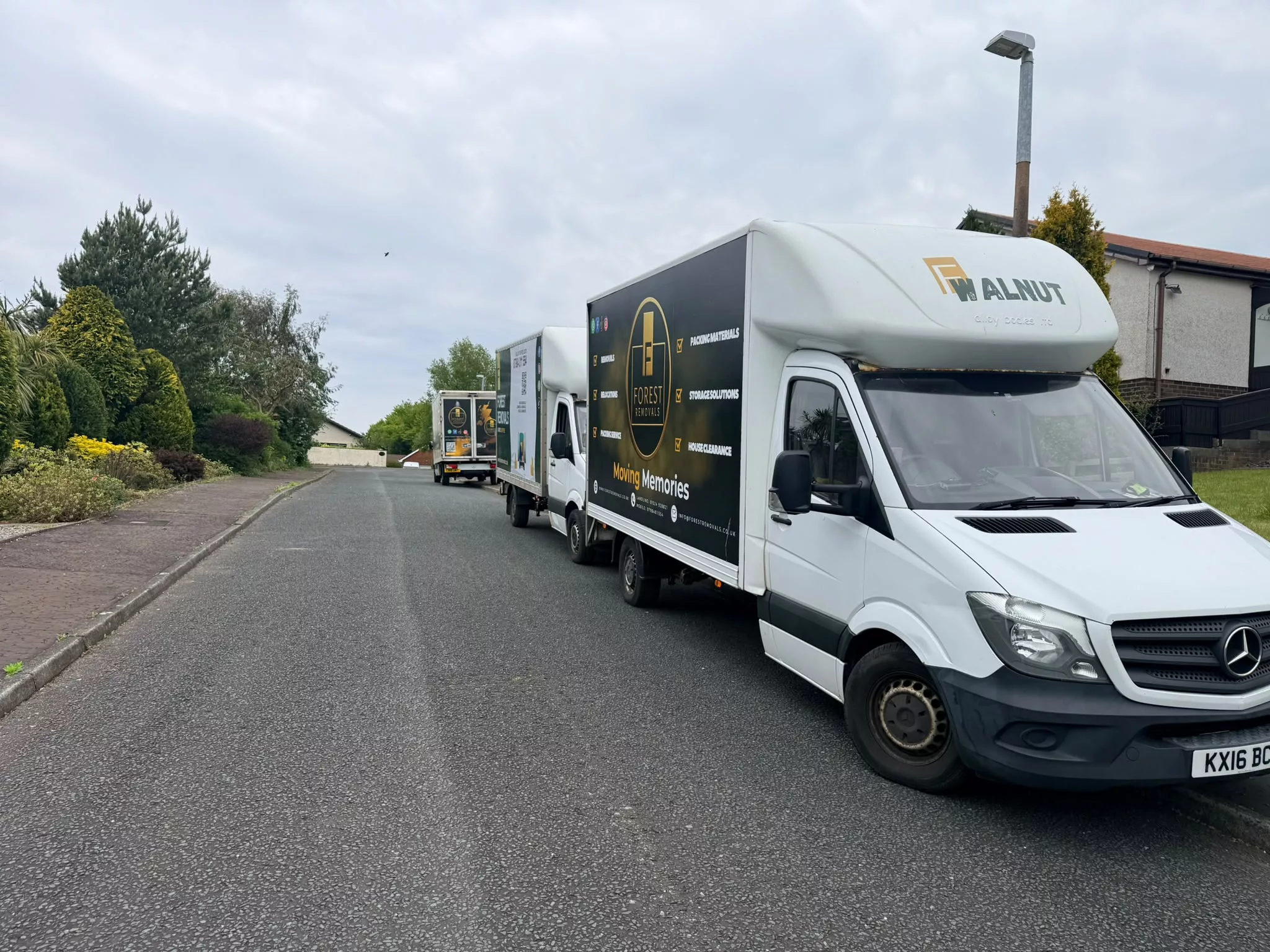 Forest Removals vans in Bolton-Le-Sands